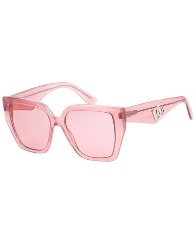Dolce & Gabbana Women's Dg4438 55mm Sunglasses In Pink