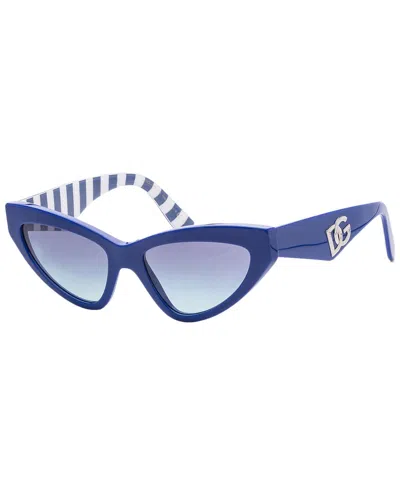 Dolce & Gabbana Women's Dg4439 55mm Sunglasses In Blue