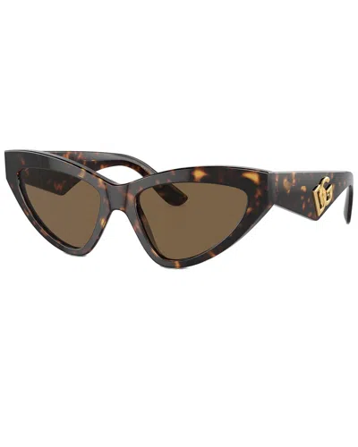 Dolce & Gabbana Women's Dg4439 55mm Sunglasses In Brown
