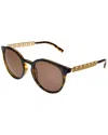 Dolce & Gabbana Interlocking Dg Plastic & Metal Round Sunglasses