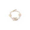 Dolce & Gabbana Elegant Brass And Plastic Women's Bracelet In Silver