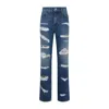 Dolce & Gabbana Distressed-effect Straight-leg Jeans In Blue