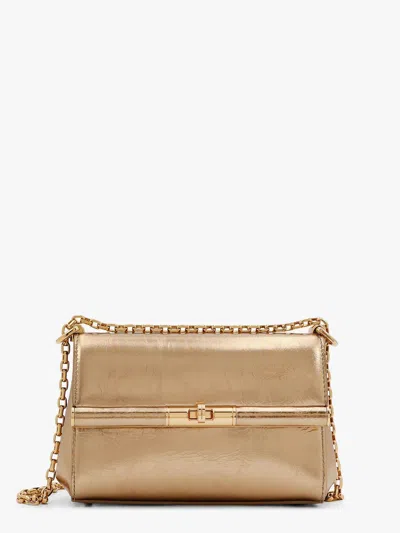 Dolce & Gabbana Marlena Leather Shoulder Bag In Grey