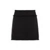 Dolce & Gabbana Wool-blend Tweed Miniskirt In Black