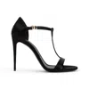 Dolce & Gabbana Woman Sandals Black Size 7.5 Textile Fibers In Black