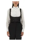 Dolce & Gabbana Double-breasted Tuxedo Vest In Black