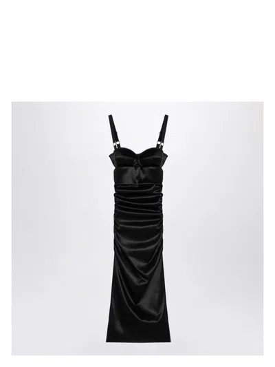 DOLCE & GABBANA WOMEN'S DRAPED DRESS WITH BRA DETAIL