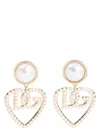 Dolce & Gabbana Stylish Brass & Plexiglass Earrings Clips In Metallic