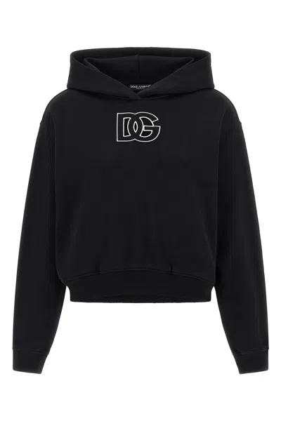 Dolce & Gabbana Women Embroidery Sweatshirt In Black