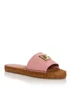 Dolce & Gabbana Dolce&gabbana Dg Logo Espadrille Flat Sandal In Pink