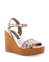 Dolce & Gabbana Women's Espadrille Wedge Sandals In Multi