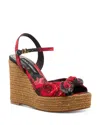 Dolce & Gabbana 90mm Lolita Sandals In Red Rose