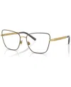 Dolce & Gabbana Women's Eyeglasses, Dg1346 57 In Gold,matte Black