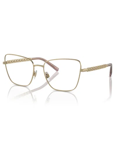 Dolce & Gabbana Dolce Gabbana Women's Eyeglasses, Dg1346 In Light Gold