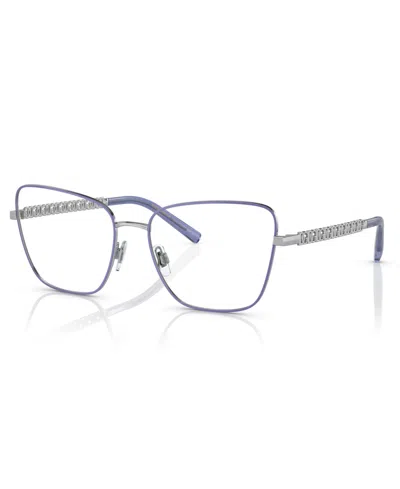 Dolce & Gabbana Dolce Gabbana Women's Eyeglasses, Dg1346 In Silver,matte Lillac