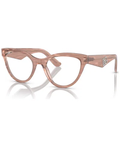 Dolce & Gabbana Women's Eyeglasses, Dg3372 50 In Fleur Caramel