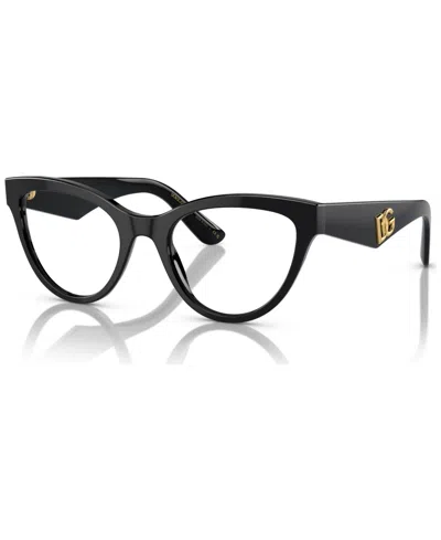Dolce & Gabbana Women's Eyeglasses, Dg3372 52 In Black
