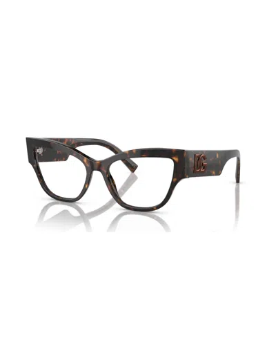 Dolce & Gabbana Women's Eyeglasses, Dg3378 In Havana