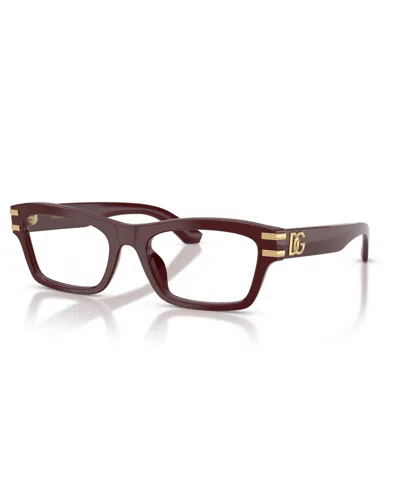 Dolce & Gabbana Women's Eyeglasses, Dg3454 In Bordeaux