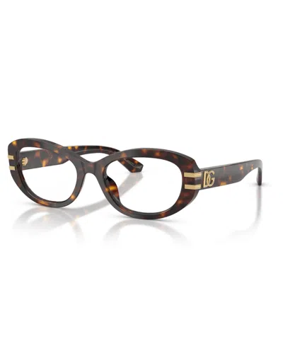 Dolce & Gabbana Women's Eyeglasses, Dg3455 In Havana