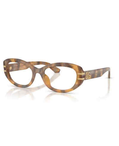 Dolce & Gabbana Women's Eyeglasses, Dg3455 In Yellow Havana