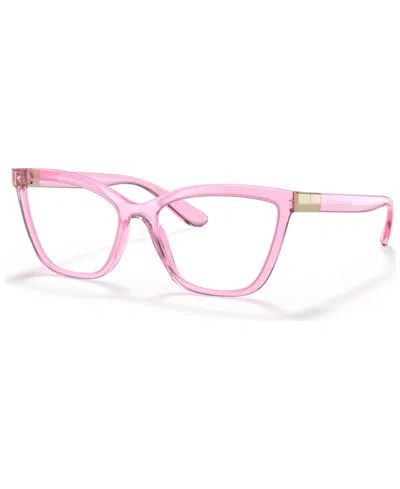 Dolce & Gabbana Women's Eyeglasses, Dg5076 In Transparent Pink