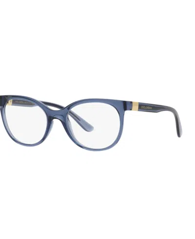 Dolce & Gabbana Dolce Gabbana Women's Eyeglasses, Dg5084 In Transparent Blue