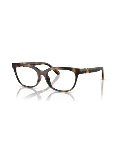 Dolce & Gabbana Women's Eyeglasses, Dg5106u In Havana