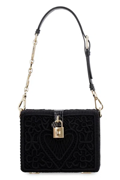 Dolce & Gabbana Women's Fabric Shoulder Bag In Black