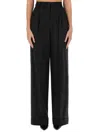 Dolce & Gabbana Flared Wool Pants In Multicolor