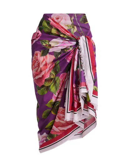 Dolce & Gabbana Women's Floral Cotton Sarong In Multi