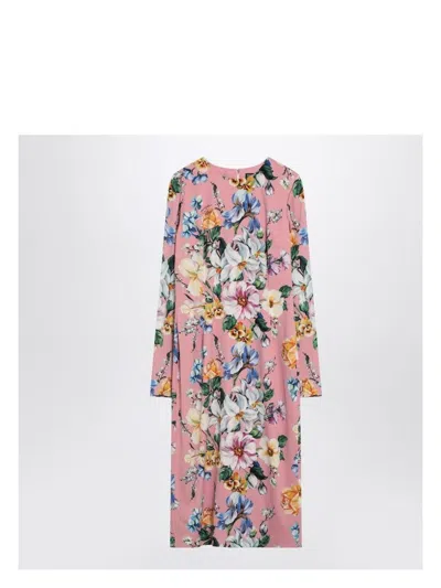 DOLCE & GABBANA WOMEN'S FLORAL MIDI DRESS