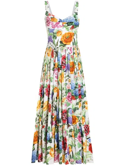 Dolce & Gabbana Women Floral Midi Dress