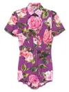 Dolce & Gabbana Floral Print Jumpsuit Elasticated Waistband