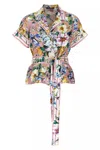 Dolce & Gabbana Floral Shirt Shirt And Blouse In Multicolor