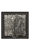 Dolce & Gabbana Leopard-print Silk Twill Foulard (70x70) In Hi5ld