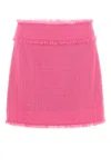 Dolce & Gabbana Women Fuchsia Tweed Mini Skirt
