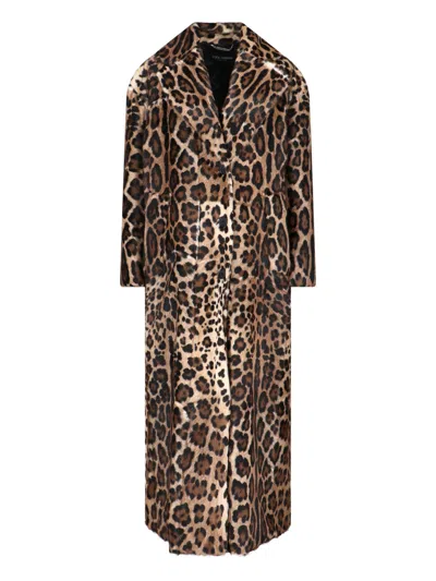 Dolce & Gabbana Women's Goat Leather Jacket In Multi