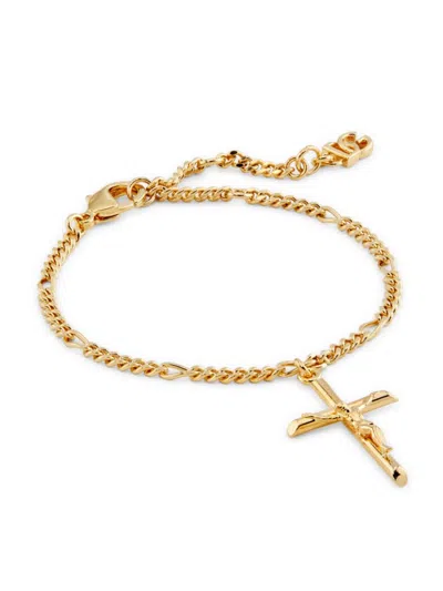 Dolce & Gabbana Women's Gold-plated Cross Pendant Bracelet