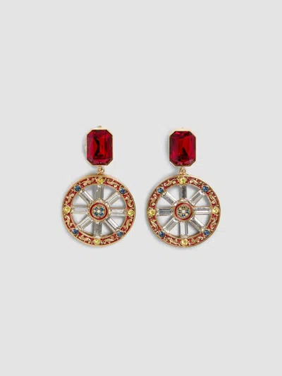 Dolce & Gabbana Women's Goldtone, Glass Crystal & Resin Clip-on Drop Earrings
