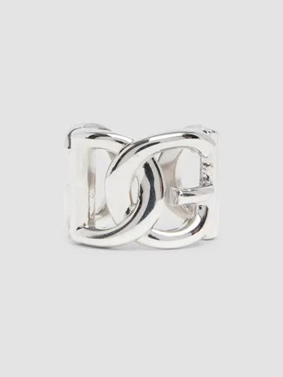 Dolce & Gabbana Women's Goldtone Monogram Ring In Silver