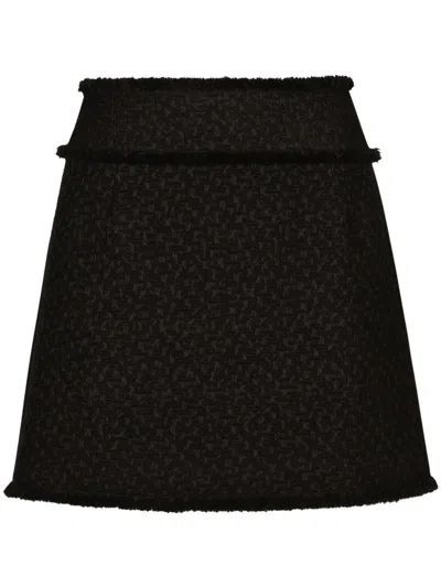 Dolce & Gabbana Women Gonna Raschel Tweed In Black
