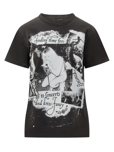 Dolce & Gabbana Women's Graphic T-shirt - Fw25 Collection In Black