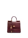 Dolce & Gabbana Structured Calf Leather Handbag In Multi