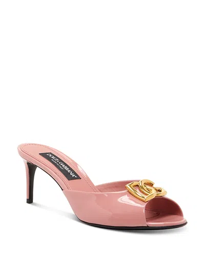 Dolce & Gabbana Women's High Heel Sandals In Pink
