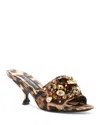 Dolce & Gabbana Women's High Heel Slides In Multi