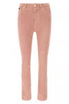 Dolce & Gabbana Artisanal Stretch Denim High-waist Jeans In Pink