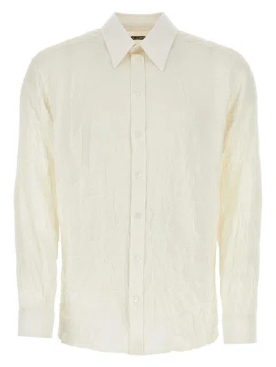 Dolce & Gabbana Women's Ivory Stretch Silk Shirt