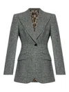 Dolce & Gabbana Tweed Jacket With Flap Pockets And Peak Lapels In Multi