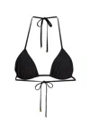 Dolce & Gabbana Women's Triangle Bikini Top In Black